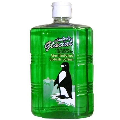 Alcolado Glacial Splash Lotion | Mentholated Cooling Body Splash | Caribbean Aftershave Lotion