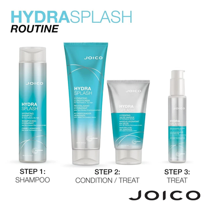Joico HydraSplash Hydrating Shampoo & Conditioner Set | 10.1 oz & 8.5 oz | Moisturizing Hair Care Duo