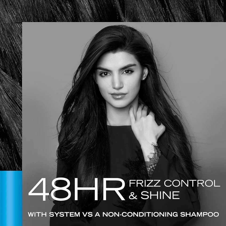 tresemmé silky & smooth shampoo & conditioner set 28 oz each | hydrating hair care | smooth & manageable hair duo