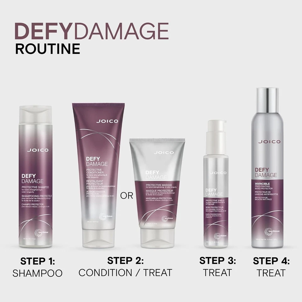 Joico Defy Damage Protective Masque 5.1 fl oz | Hair Strengthening & Repair Treatment | Frizz Control & Nourishing Hair Mask