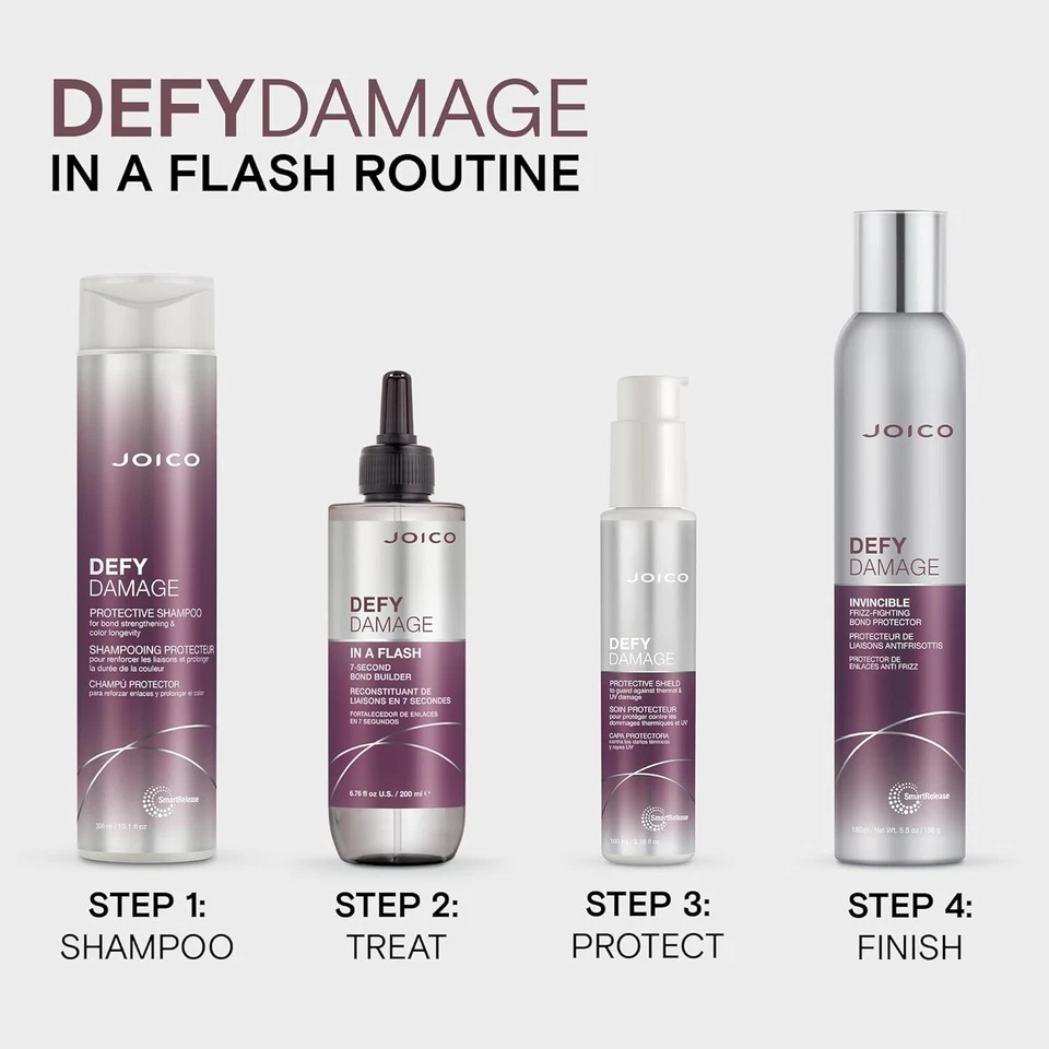 Joico Defy Damage Protective Shield 3.38 fl oz | Heat & Frizz Protection Hair Treatment | Strengthening Hair Shield