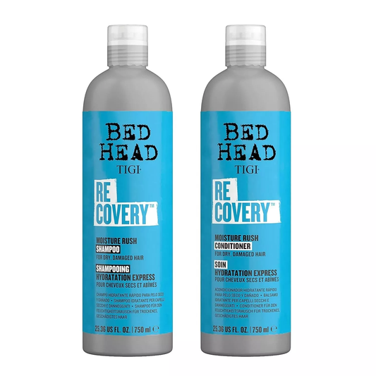 TIGI Bed Head Recovery Moisture Rush Shampoo and Conditioner | Hydrating Hair Care Set | Frizz Control & Repair