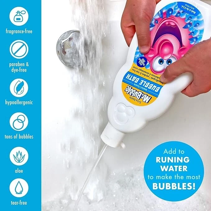 Mr. Bubble Bath Extra Gentle 4 Pack | Kids Bubble Bath | Gentle & Soothing Bath Time Fun