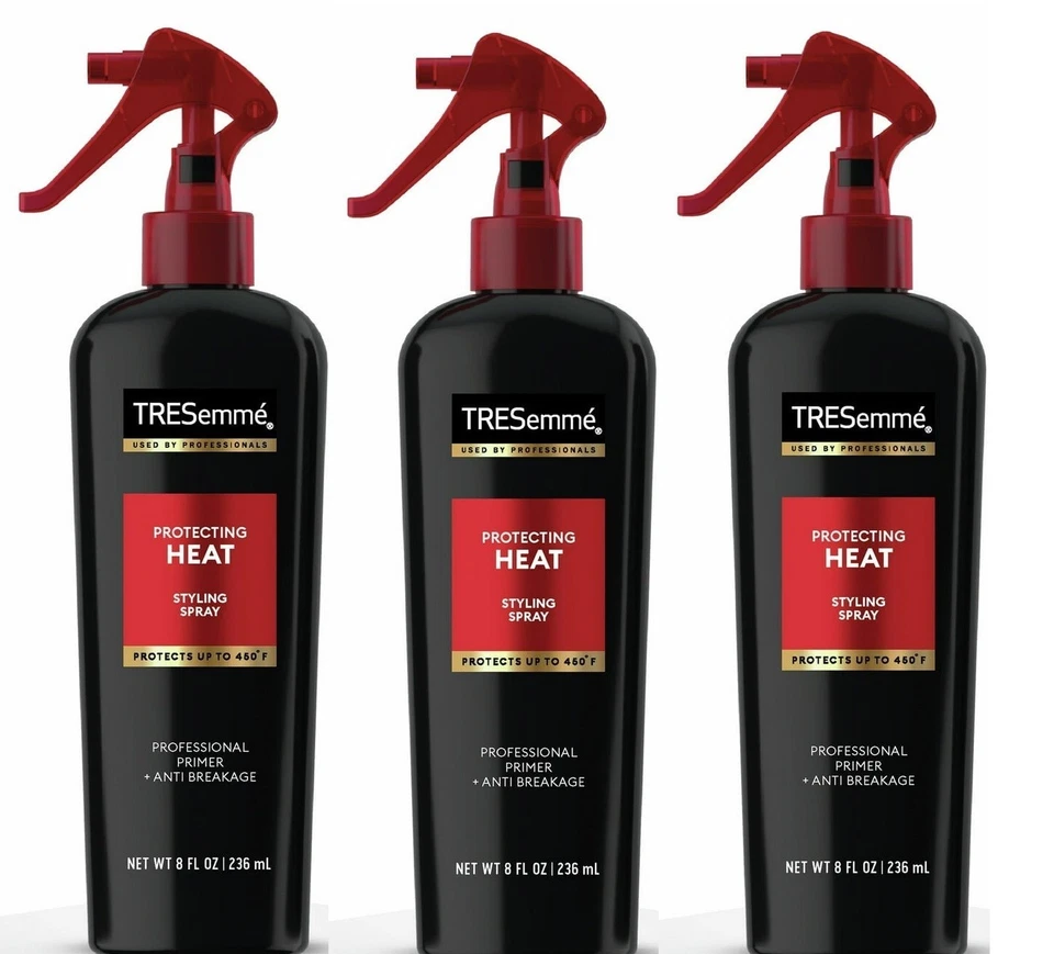 tresemmé styling hairspray 3 pack 8 oz | heat & frizz protection | strong hold hair spray