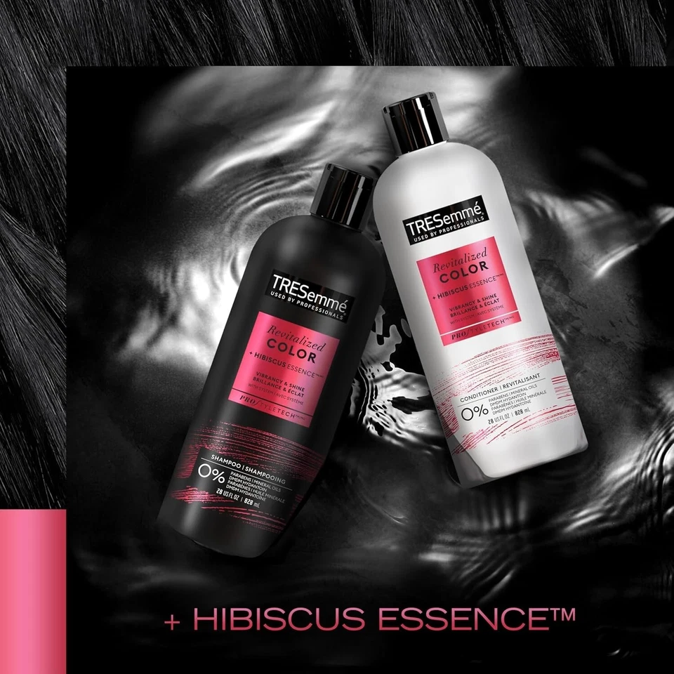 TRESemmé Color Revitalize Shampoo & Conditioner Set 28 fl oz Each | Color-Treated Hair Care | Nourishing & Shine-Enhancing Duo