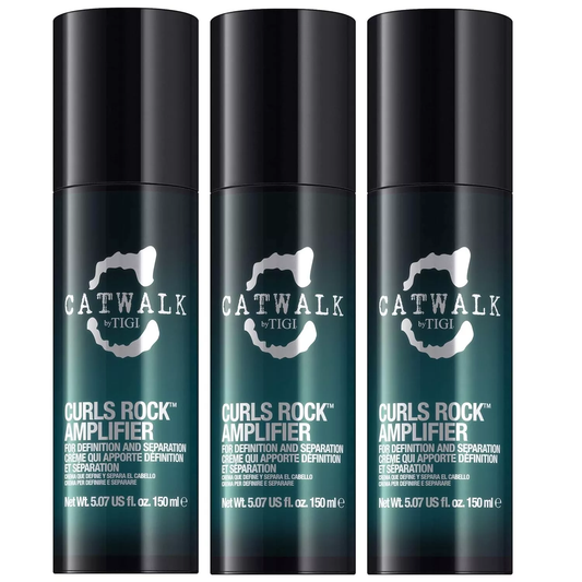 TIGI Catwalk Curls Rock Amplifier 3 Pack 5.07 oz | Curl Defining Hair Cream | Frizz Control & Shine