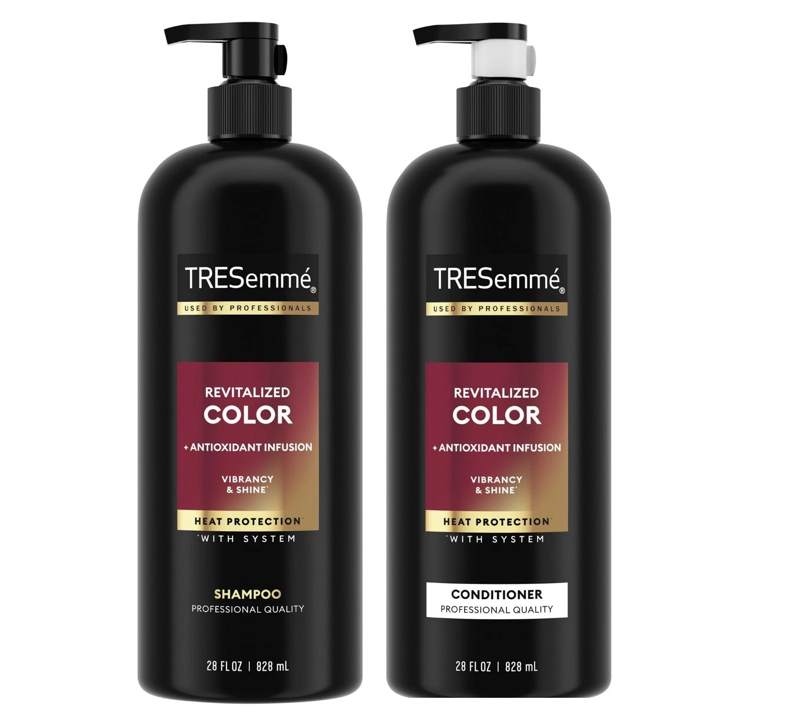 TRESemmé Color Revitalize Shampoo & Conditioner Set 28 fl oz Each | Color-Treated Hair Care | Nourishing & Shine-Enhancing Duo