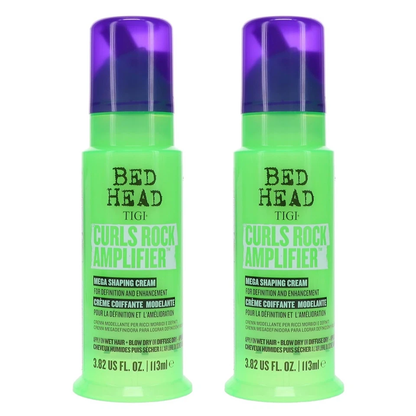 TIGI Curls Rock Amplifier 2 Pack 3.8 oz | Curly Hair Cream | Curl Defining & Frizz Control