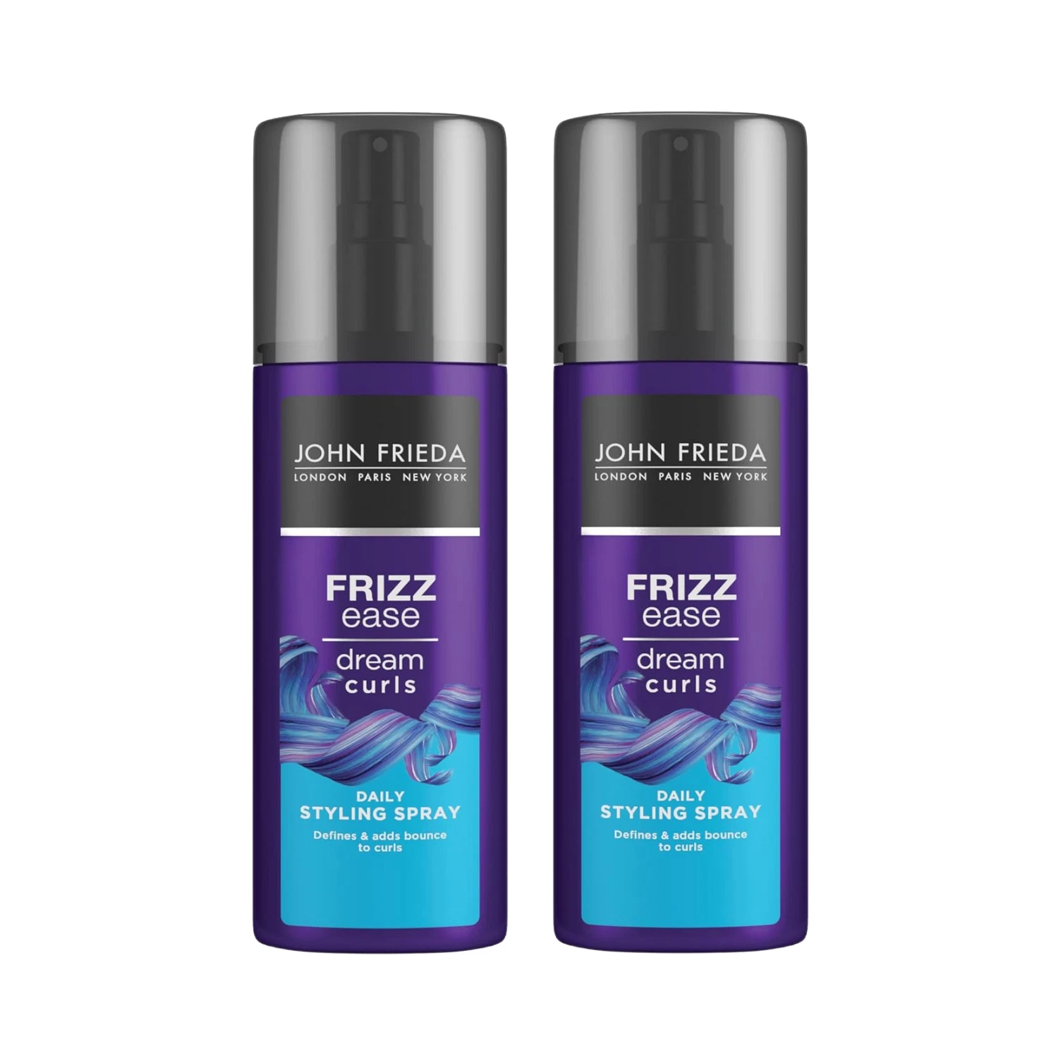 John Frieda Frizz Ease Dream Curls 2 Pack 6.7 fl oz | Anti-Frizz Curl Defining Hair Cream | Smooth & Manageable Hair