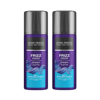 John Frieda Frizz Ease Dream Curls 2 Pack 6.7 fl oz | Anti-Frizz Curl Defining Hair Cream | Smooth & Manageable Hair