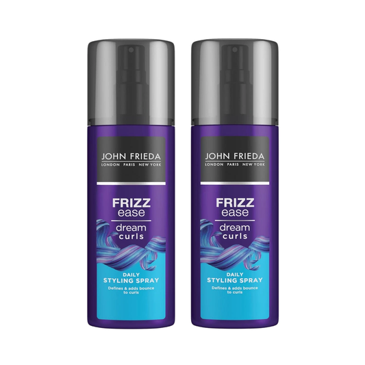 John Frieda Frizz Ease Dream Curls 2 Pack 6.7 fl oz | Anti-Frizz Curl Defining Hair Cream | Smooth & Manageable Hair