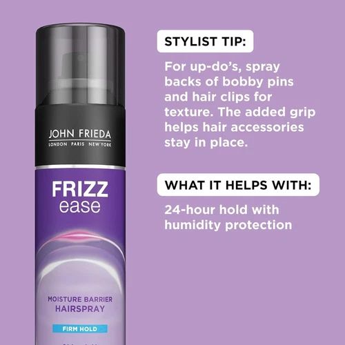 John Frieda Frizz Ease Firm Hold Hairspray 3 Pack | Anti-Frizz & Anti-Humidity Hair Spray | Strong Hold Styling