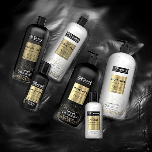 tresemmé rich moisture shampoo & conditioner 2 count 28 oz each | hydrating hair care | smooth & moisturized hair duo