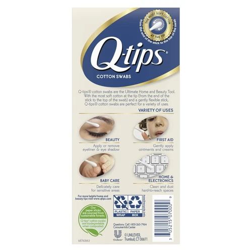q-tips soft cotton swabs 170 count 6 pack | beauty & personal care | gentle & multi-purpose cotton tips