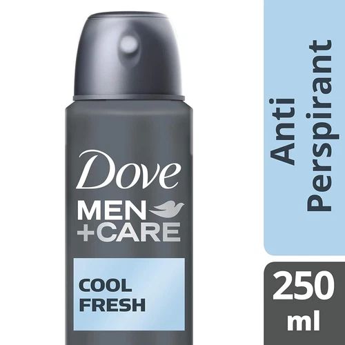 Dove Men+Care Cool Fresh Dry Spray Antiperspirant 6 Pack 8.45 oz / 250 ml | Long-Lasting Sweat & Odor Protection | Men’s Deodorant