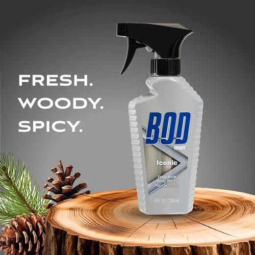 bod man fragrance body spray 3 pack iconic 8 fl oz | men’s deodorant & body spray | long-lasting fresh scent