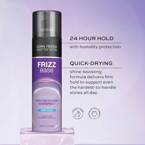 John Frieda Frizz Ease Firm Hold Hairspray 3 Pack | Anti-Frizz & Anti-Humidity Hair Spray | Strong Hold Styling