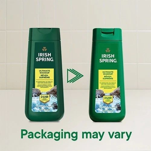 irish spring ultimate wake up body wash 4 pack 20 fl oz | men’s energizing body wash | refreshing & long-lasting clean scent