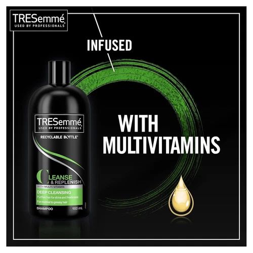 TRESemmé Replenish & Cleanse Shampoo & Conditioner Set 900 ml Each | 30.43 fl oz | Hydrating & Refreshing Hair Care Duo