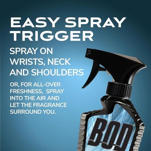 BOD Man Fragrance Body Spray 3 Pack Dark Ice 8 fl oz | Men’s Deodorant & Body Spray | Long-Lasting Fresh Scent