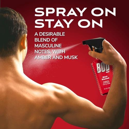 BOD Man Fragrance Body Spray 3 Pack Most Wanted 8 fl oz | Men’s Deodorant & Body Spray | Long-Lasting Fresh Scent