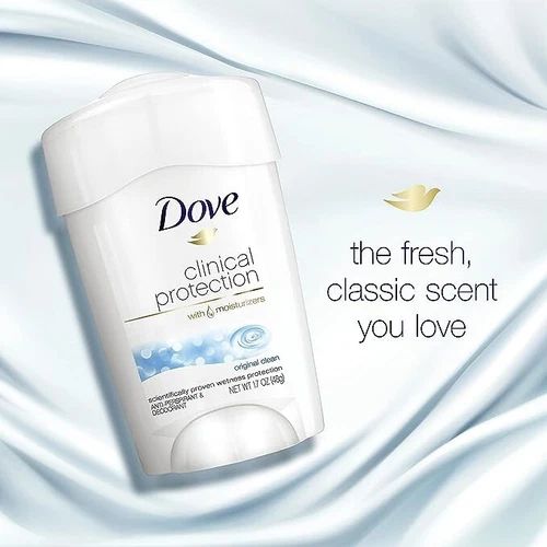 Dove Clinical Protection Antiperspirant Deodorant 3 Pack 1.7 oz | Long-Lasting Sweat & Odor Protection | Sensitive Skin Formula