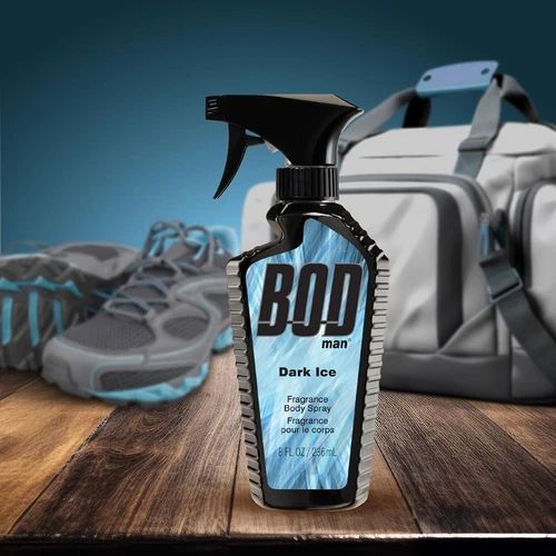 BOD Man Fragrance Body Spray 3 Pack Dark Ice 8 fl oz | Men’s Deodorant & Body Spray | Long-Lasting Fresh Scent