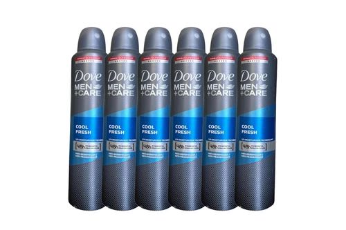 Dove Men+Care Cool Fresh Dry Spray Antiperspirant 6 Pack 8.45 oz / 250 ml | Long-Lasting Sweat & Odor Protection | Men’s Deodorant